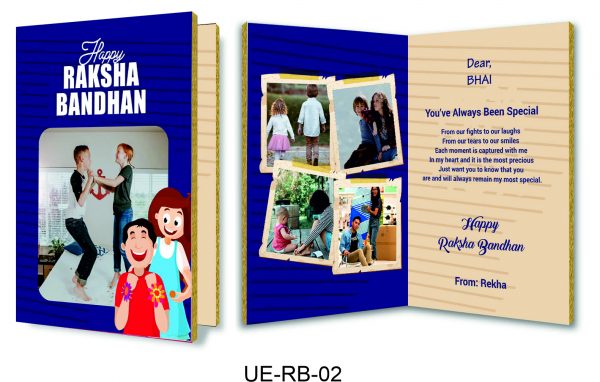 Personalised Audio Raksha Bandhan Card – RB-002